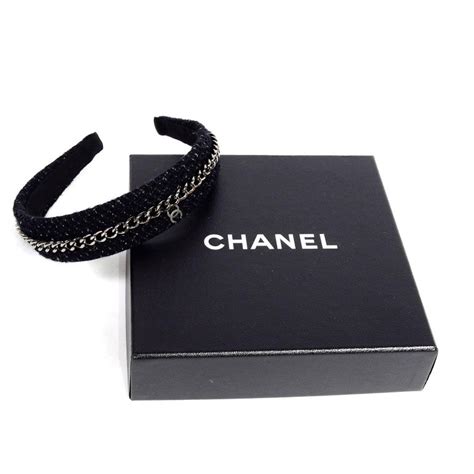 chanel chain headband|Chanel headband price.